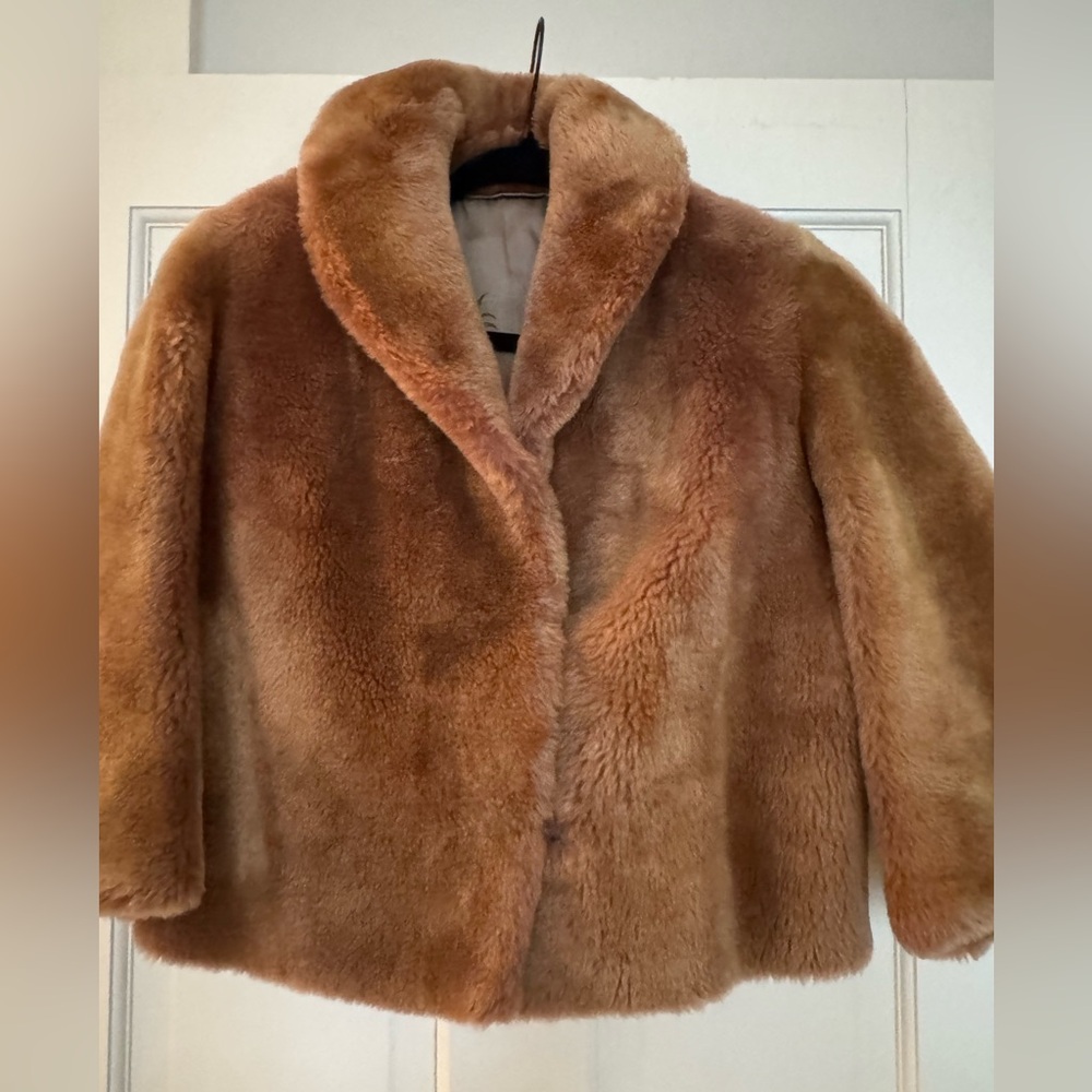 Vintage 1950’s Mouton Cropped Jacket